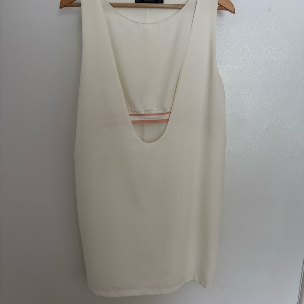 Zara Basic Cream Dress